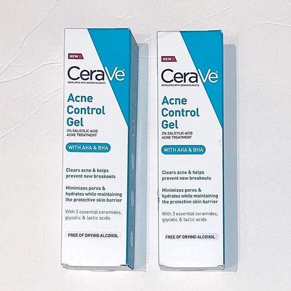 2 New/Unopened CeraVe Acne Control Gel, Exp 3/2026 - Picture 1 of 4